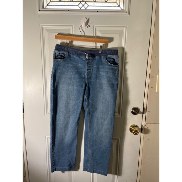 Lands End woman’s draw string boot cut jeans size XL. - Picture 1 of 8